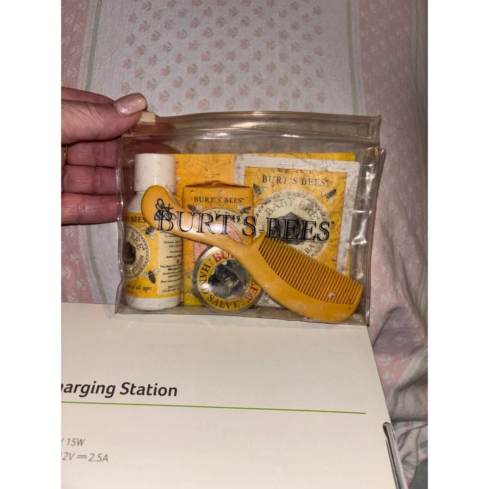 Burt's Bees Baby Bee Getting Started Kit Travel Size Skincare Set with Pouch